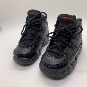 Jordan 9 Retro Bred Patent Toddler Sneakers